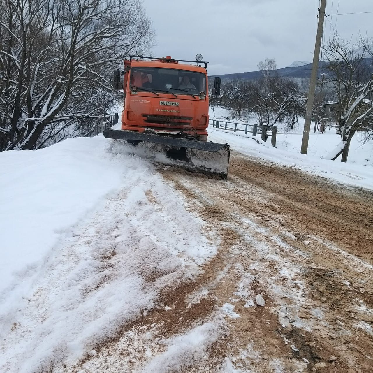 Устранение последствий снегопада 07.02.23