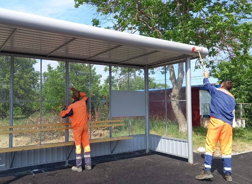 Выполнены работы по устройству остановочного пункта в с. Скворцово