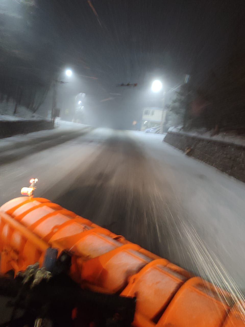 На Ангарском перевале снег