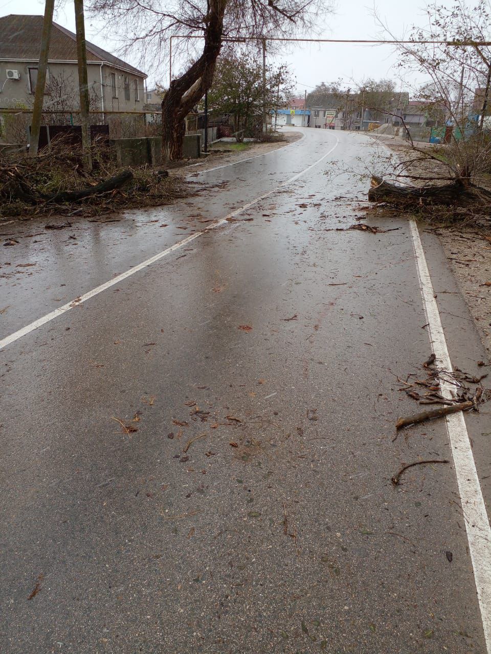 В Черноморском районе движение на а/д Черноморское - Межводное возобновлено